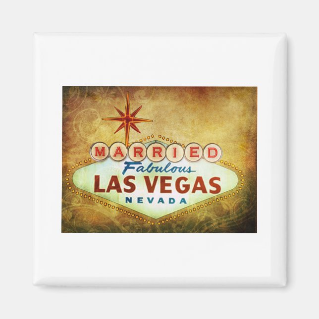 Verheiratet in Fabulous LAS VEGAS Magnet (Vorne)