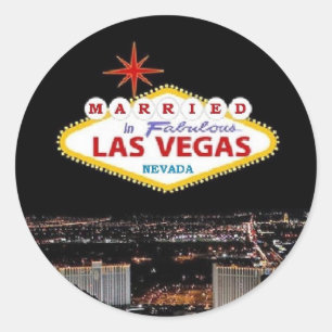 VERHEIRATET in Fabulous Las Vegas, Nevada Sticker