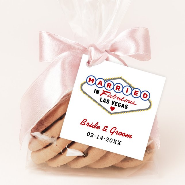 Verheiratet in Fabulous Las Vegas Red Wedding Mono Geschenkanhänger (Von Creator hochgeladen)