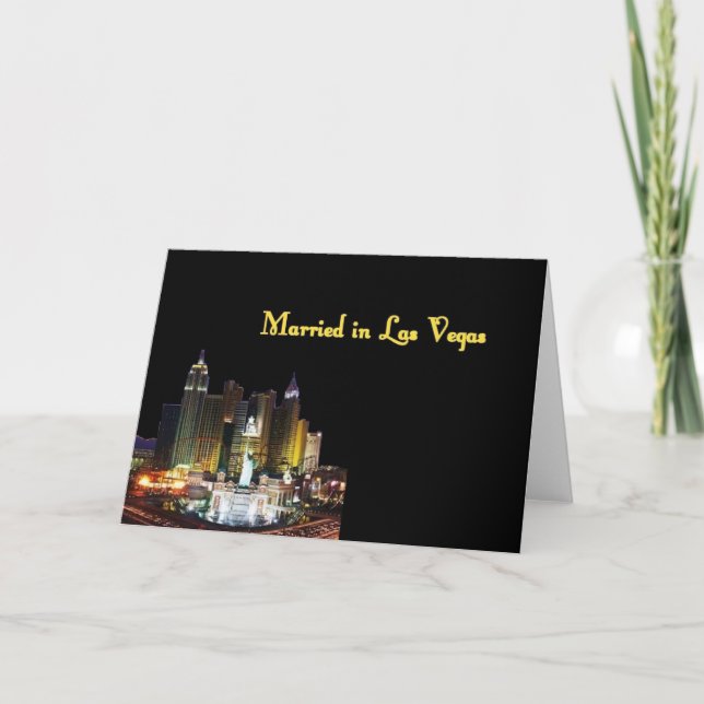 Verheiratet in Las Vegas Card Karte (Vorderseite)