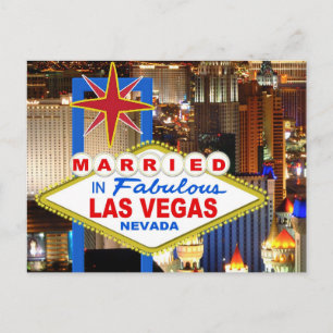 Verheiratet in LAS VEGAS Postkarte