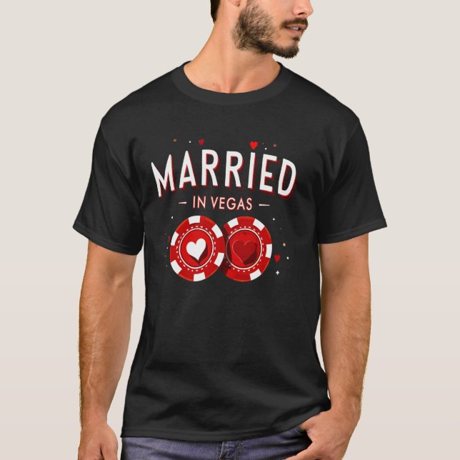 Verheiratet in Vegas Bride Club Squad 2025 Bachelo T-Shirt (Vorderseite)