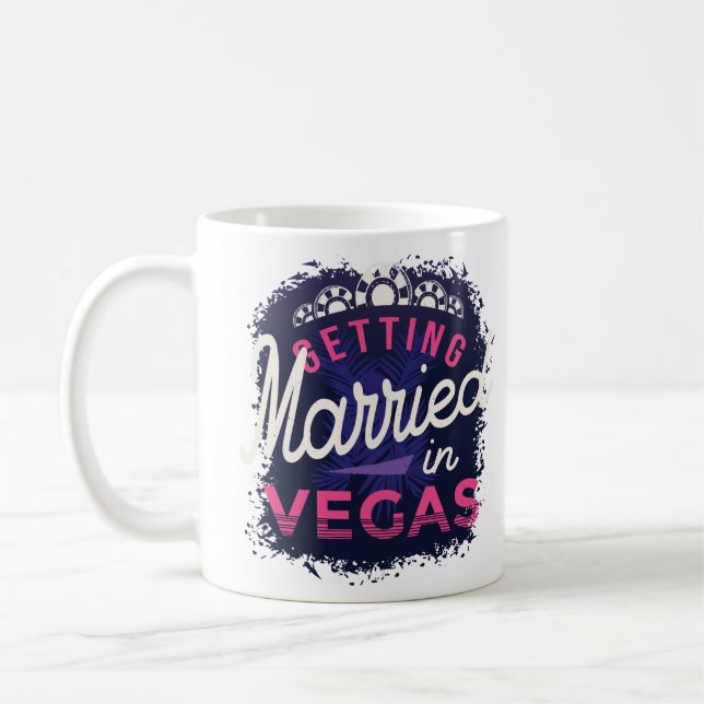 Verheiratet in Vegas Bride Kaffeetasse (Links)