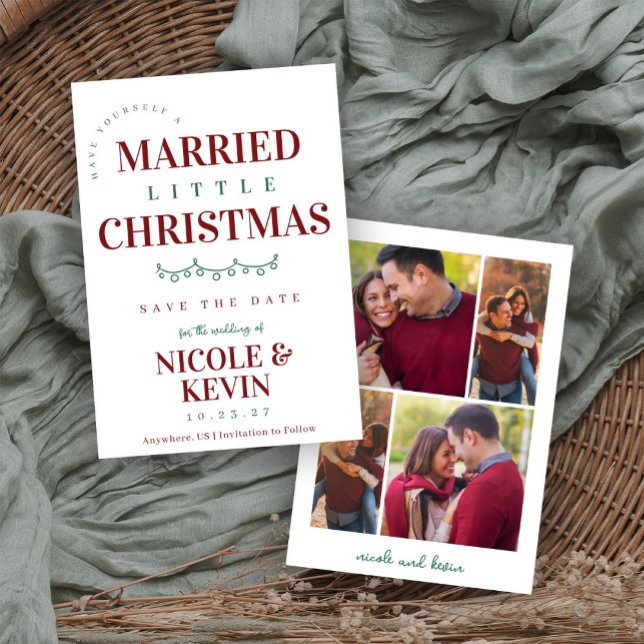 Verheiratet Little Christmas Save The Date (Von Creator hochgeladen)