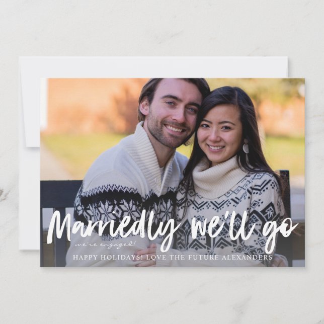 Verheiratet machen wir Urlaub Verlobung Foto (Vorderseite)