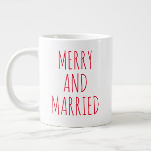 "Verheiratet" Modernes Bauernhaus Jumbo-Tasse