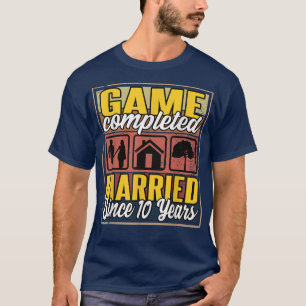 Verheiratet seit 10 Jahren ich 10. Hochzeit T-Shirt