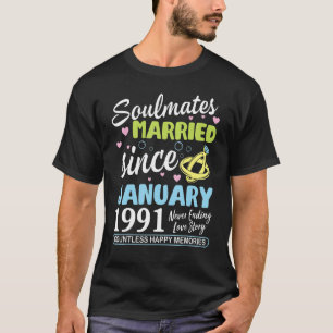 Verheiratet seit Januar 1991, mit einer Dauer von T-Shirt
