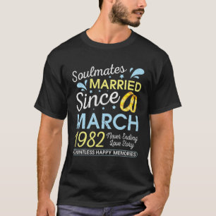 Verheiratet seit März 1982 nie bis 40 Jahre Lov T-Shirt