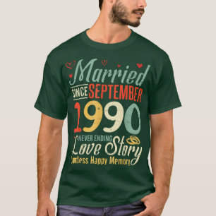 Verheiratet seit September 1990, die Liebe Sto nie T-Shirt