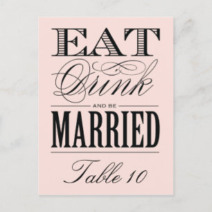 & VERHEIRATET   TISCHNUMMER
