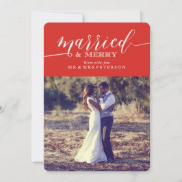 Verheiratet und froh feiertagskarte