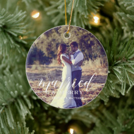 "Verheiratet und froh" Neuerscheinungen Weihnachts Keramik Ornament
