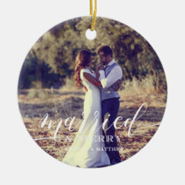 "Verheiratet und froh" Neuerscheinungen Weihnachts Keramik Ornament