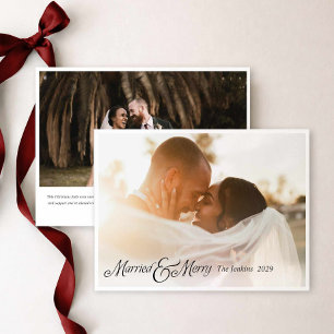 Verheiratet und fröhlich Weihnachtskarte für Neuve Save The Date