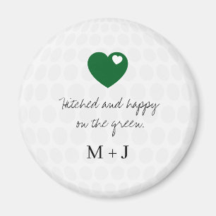 'Verheiratet und Glücklich auf dem Grün' Golf-Hoch Magnet