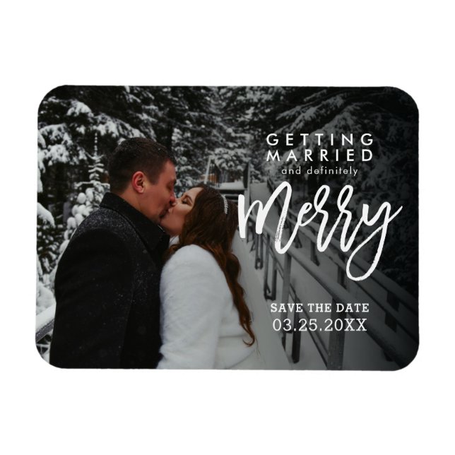 Verheiratet werden und ganz bestimmt Save the Date Magnet (Horizontal)