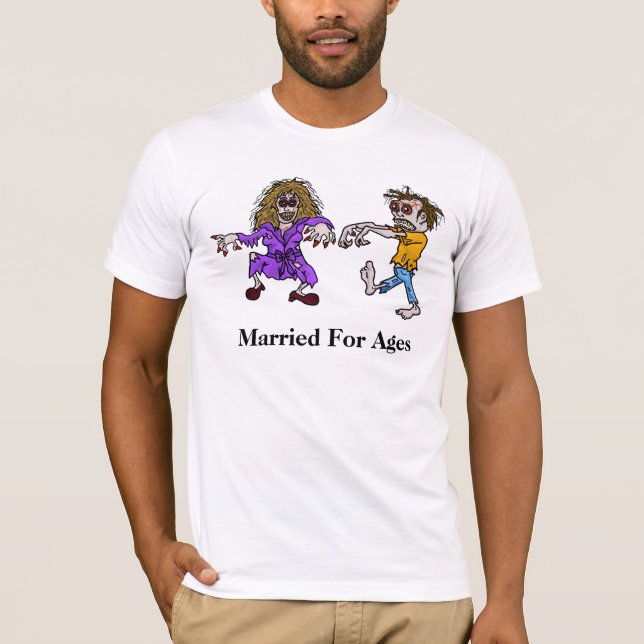 Verheiratet Zombie Couple T - Shirt (Vorderseite)