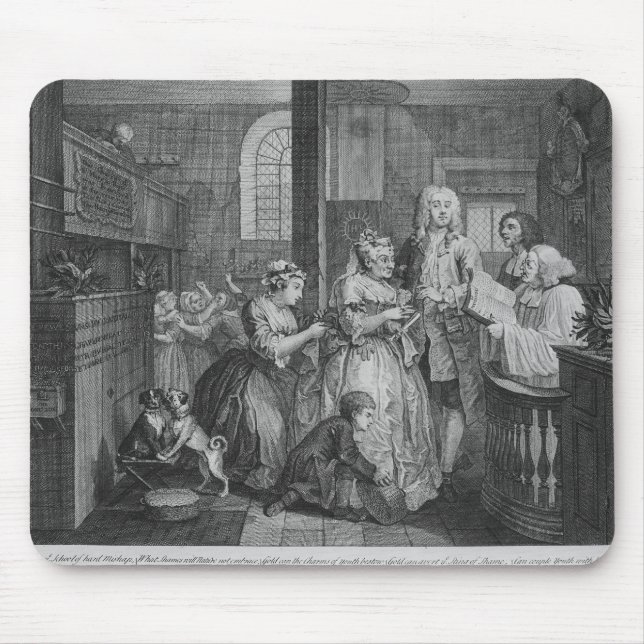 Verheiratet zu einem alten Mädchen Mousepad (Vorne)