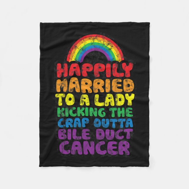 Verheiratet zu Lady Kicking Crap Outta Bile Duct C Fleecedecke (Vorderseite)