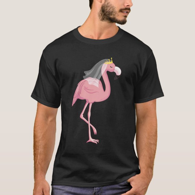 Verheiratete Bride und Groom Animal Beach Birds T-Shirt (Vorderseite)