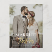 VERHEIRATETE CHRISTMAS Hochzeitsankündigung