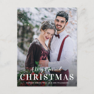 VERHEIRATETE CHRISTMAS trendige Weihnachten Postkarte