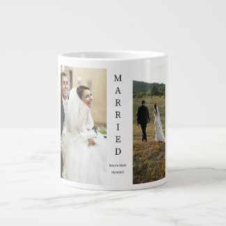 Verheiratete Foto Collage Tasse für Hochzeiten