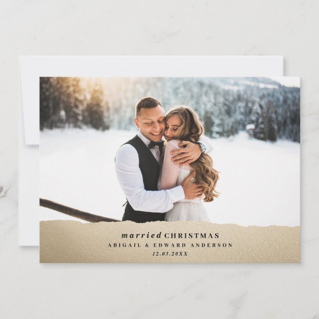 Verheiratete Heiratsankündigung (Vorderseite)