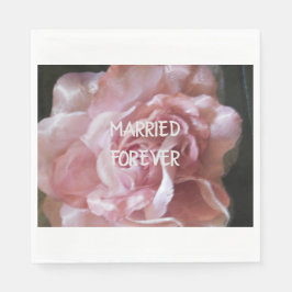 verheiratete Hochzeitserviette Serviette