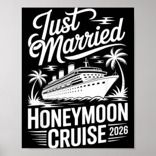 Verheiratete Hochzeitskreuzfahrt 2026 Tropische Br Poster