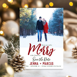 Verheiratete kleine Weihnachten Save the Date