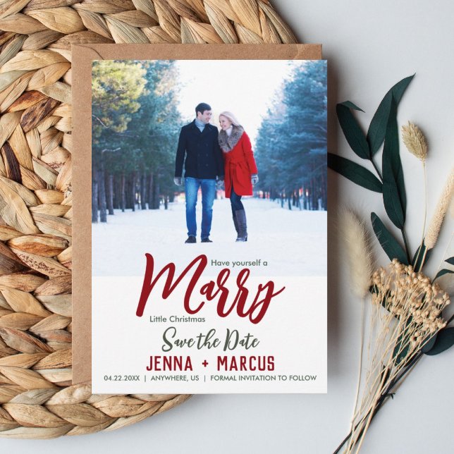 Verheiratete kleine Weihnachten Save the Date (Von Creator hochgeladen)