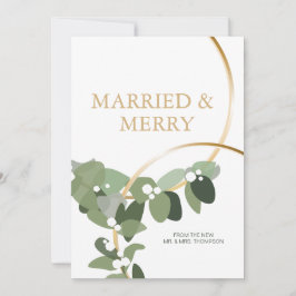 Verheiratete und fröhliche Golden Rings Neue Weihn