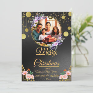verheiratete und fröhliche Weihnachtskarten Einladung