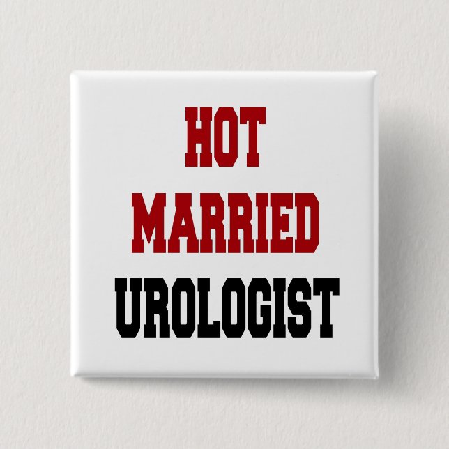 Verheiratete Urologe Button (Vorderseite)