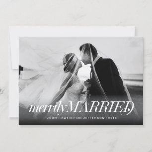 Verheiratete Weihnachtskarte Feiertagskarte