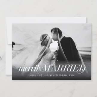 Verheiratete Weihnachtskarte Feiertagskarte