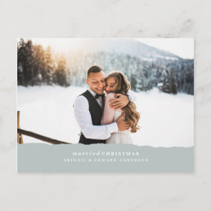 Verheiratete Weihnachtszeitschrift Postkarte