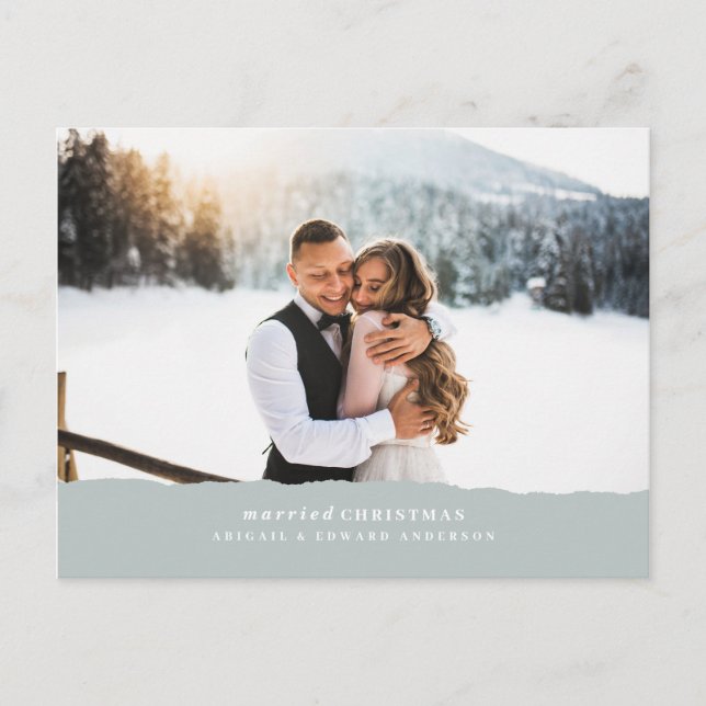 Verheiratete Weihnachtszeitschrift Postkarte (Vorderseite)