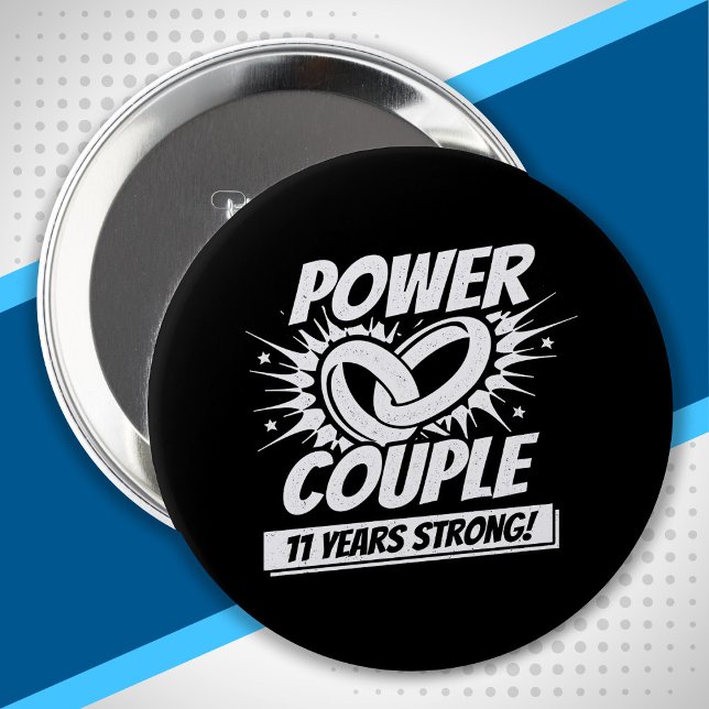 Verheirateten 11 Jahre - 11. Hochzeitstag Button (Von Creator hochgeladen)