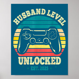 Verheirateter Gamer hat Ehemann-Kunstwerk aufgewer Poster