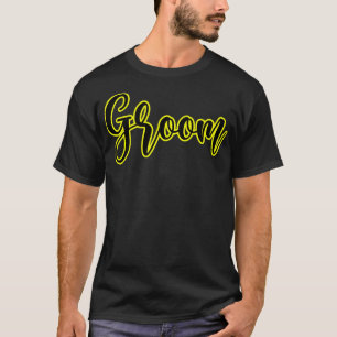 Verheirateter gelber Text T-Shirt