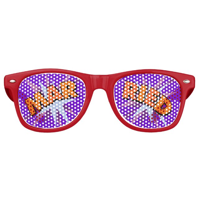 VERHEIRATETER Hochzeitsspass Partybrille (Vorderseite)