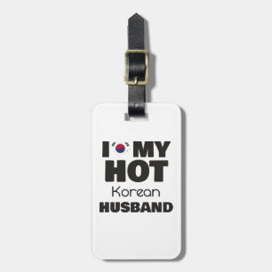 Verheirateter Hot-Korea-Mann I-Liebe Gepäckanhänger