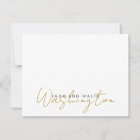 Verheirateter Name Hochzeit Monogram Gold Script a