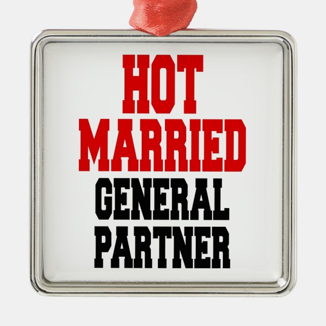 Verheirateter Partner Silbernes Ornament (Vorne)