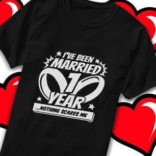 Verheiratetes 1 Jahr Sonntag 1. Hochzeitstag T-Shirt