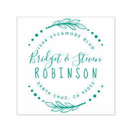 Verheiratetes Paar | Handgezeichnete Script-Rückse Permastempel