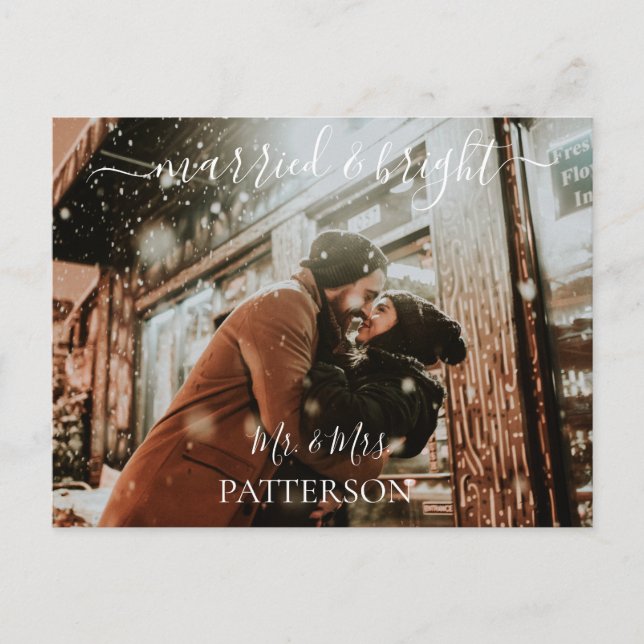 Verheiratetes und helles Bild Feiertagspostkarte (Vorderseite)